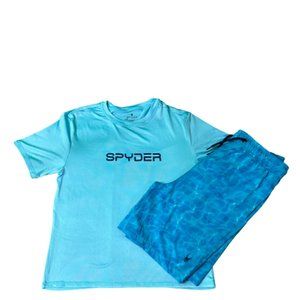 Spyder Boy's Logo T-Shirt and Active Shorts
